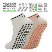 Chaussettes de yoga et de pilates antidérapantes personnalisées avec votre logo – Chaussettes de sport pour femmes avec grip – Chaussettes de yoga personnalisées à la cheville