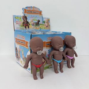 72PACK USA Warehouse RTS Juguete Blandito de Goma Suave para Bebés, Modelo Black Cuties, con Función de Soplar Burbujas, Muñeco de Bebé de Goma Suave con Burbujas - Product Image 6