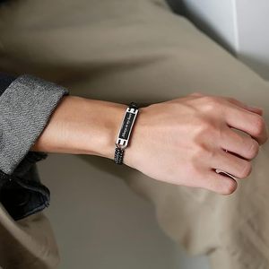 Braccialetto Personalizzato per Urna Commemorativa, Gioiello Portaceneri <span class=keywords><strong>in</strong></span> Acciaio Inossidabile Magnetico Regolabile, Regalo per Animali Domestici - Product Image 6