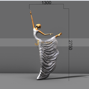 Escultura Decorativa Personalizada de Acero Inoxidable ANW9984, Metal 304 con Elegante Artesanía Artística - Product Image 4