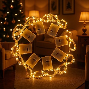 Copper <b>Wire</b> String <b>Lights</b> <b>LED</b> Flower Cake Gift Box <b>Light</b> Strand Decorative <b>Light</b> Flashing Star <b>Lights</b> - Product Image 5