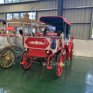 Charrette de tourisme vintage de haute qualité, charrette électrique de tourisme vintage avec auvent pour mariage et parc d'attractions - Product Image 4