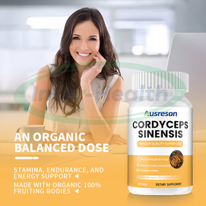 Ausreson Private Label Cápsulas De Cogumelo <span class=keywords><strong>Cordyceps</strong></span> <span class=keywords><strong>Sinensis</strong></span> Extrato De Ervas Orgânicas Cápsulas De Extrato De <span class=keywords><strong>Cordyceps</strong></span> <span class=keywords><strong>Sinensis</strong></span> - Product Image 2