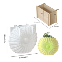 Moule en silicone 3D facile à utiliser motif marguerite tournesol à grain fin pour le bricolage vase à fleurs en résine de ciment bougeoir