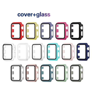 Étui en verre pour <span class=keywords><strong>Apple</strong></span> <span class=keywords><strong>Watch</strong></span> Serie 10 9 8 <span class=keywords><strong>7</strong></span> SE 41 <span class=keywords><strong>45</strong></span> <span class=keywords><strong>mm</strong></span> étui 40mm 38mm pare-chocs protecteur d'écran couverture <span class=keywords><strong>apple</strong></span> <span class=keywords><strong>Watch</strong></span> accessoires - Product Image 2