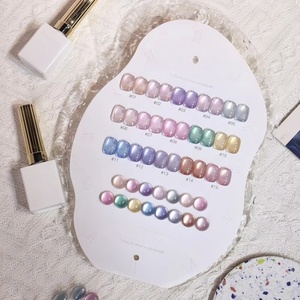 Set de 15 Colores de Esmalte de Uñas <span class=keywords><strong>en</strong></span> Gel Efecto Ojo de Gato, Aurora, Brillo Magnético, UV LED, Removible, Colección de <span class=keywords><strong>Manicura</strong></span> Brillante - Product Image 4