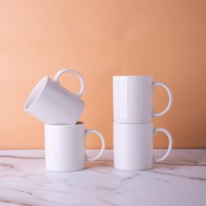 Ensemble de tasses en céramique blanches, design minimaliste, résistantes à la chaleur, compatibles micro-ondes et lave-vaisselle, pour usage domestique, cadeaux promotionnels, isolées - Product Image 2