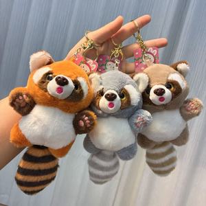 Llavero de peluche de panda rojo de 15 cm, suave, para niños y niñas - Product Image 2