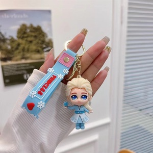 New 3D <strong>Frozen</strong> <strong>Keychain</strong> Cute Cartoon Elsa Princess Snowman Keychains Backpack Pendant Anna Doll <strong>Keychain</strong> for Machine Gift
