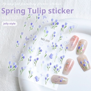 Hot Selling Yujin Fragrant <b>Flower</b> Nail <b>Stickers</b> Nail Decoration Nail <b>Stickers</b> Wholesale Nail DIY - Product Image 2
