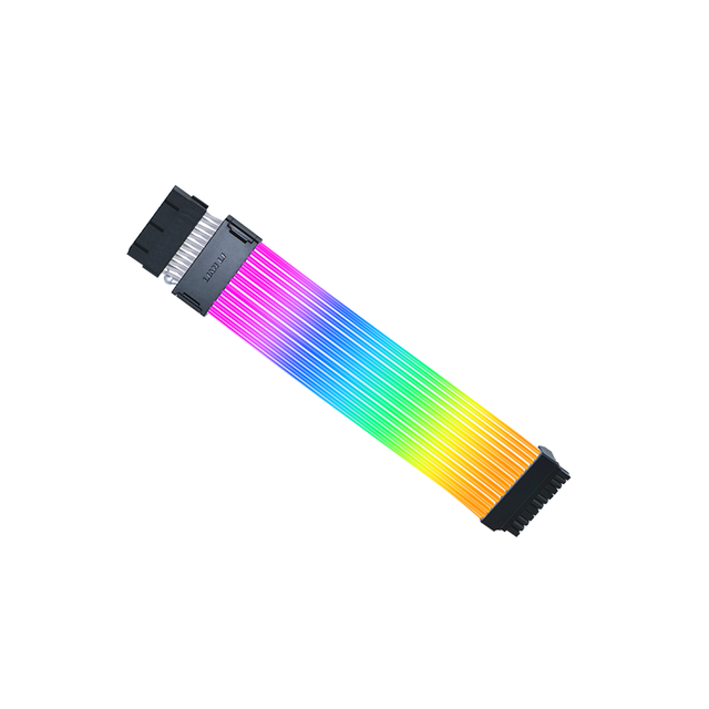 LIAN LI PW24-1W RGB PSU Extension Cable Kit, ATX 24Pin GPU Dual Triple 8pin, Gen. 4th Soft & Removable L-Connect 3