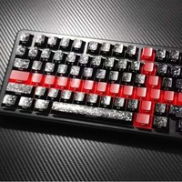 Clavier mécanique compatible avec l'axe magnétique WOOTING Little Bee, 119 touches, touches latérales gravées en fibre de carbone, bande de carbone PC