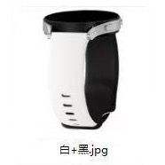 Universal 20MM 22MM Hebilla de mariposa plana Hebilla de ocho caracteres Correa de material tallado de silicona en dos colores - Product Image 3