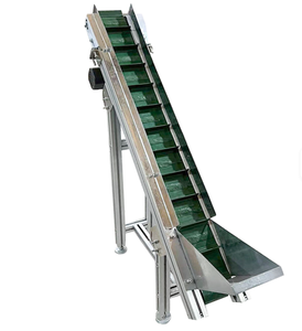 Mobiele verstelbare PU-schotbandtransportband - Hellende meerbaans transportband voor het sorteren van kleine onderdelen & hellende materiaaltransport - Product Image 3