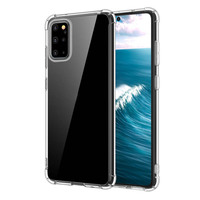 Coque de protection transparente en TPU avec coussin d'air pour S25/M56/Note20/A55/A17, moulage par injection épaissi aux quatre coins