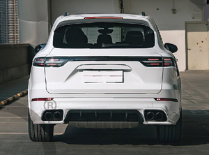 ชุดแต่งกันชนหน้า-หลัง Cayenne รุ่นเก่าเป็นรุ่นใหม่ 9Y0.1 Turbo+<span class=keywords><strong>TKT</strong></span> สำหรับ Cayenne ปี 2011-2014 (วัสดุ ABS+PP+อลูมิเนียม) - Product Image 4