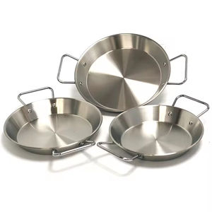 Sartén Redonda <span class=keywords><strong>para</strong></span> Cocina al Aire Libre, Sartén <span class=keywords><strong>para</strong></span> Freír, Parrilla Española <span class=keywords><strong>para</strong></span> Mariscos, Sartén <span class=keywords><strong>para</strong></span> <span class=keywords><strong>Paella</strong></span> de Acero Inoxidable - Product Image 5