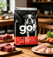 Sachet alimentaire à fond plat avec fermeture éclair anti-oxydation, à huit soudures latérales, pour l'emballage de croquettes et de friandises pour animaux de compagnie