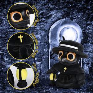 Nouveau Design créatif jouets en peluche personnalisé peste docteur peur sensorielle peluche poupée personnalisée pour Halloween fête décor - Product Image 3