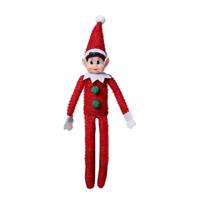 Nouvelles poupées décoratives de Noël transfrontalières, figurines décoratives de Noël assises, décorations d'étagères, décorations de lutins