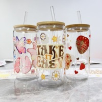 Autocollants UV DTF 16oz Vintage Craft Transfers Custom Tumbler Stickers Décoration Silicone Football Thème Autocollants pour Tasses en Verre