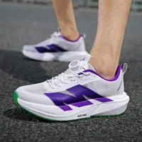 Nouvelles baskets pour hommes avec plaque en carbone, semelle souple, coussin d'air, maille respirante, chaussures de sport légères antidérapantes, chaussures de tennis décontractées pour couple