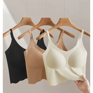 223 # nuovo bottone incrociato invisibile bellissimo reggiseno senza segni sul retro comodo che raccoglie il seno senza cerchio in acciaio avvolge il reggiseno da donna - Product Image 2