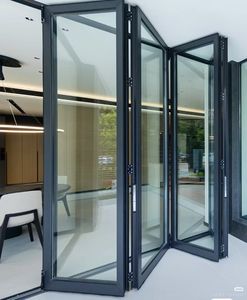 Portes pliantes en alliage d'aluminium réduisant le bruit et offrant une belle brillance - Product Image 1