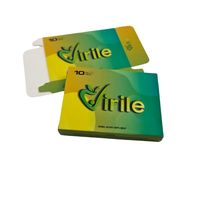Boîte à Vitamines Embossée au Toucher Doux, Emballage en Papier pour Capsules Jetables, Boîte pour Capsules de Compléments Alimentaires