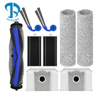 Kit adapté pour Ecovacs Debot X9 Pro Omni Robot aspirateur pièces de rechange brosse principale rouleau vadrouille tampon brosse latérale filtre Hepa sac à poussière