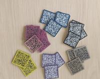 Discos Personalizados com Código QR Gravado a Laser para Vários Materiais para Etiquetas de Mesa em Restaurantes e Clubes, Materiais Diversos: ABS, Acrílico, Madeira