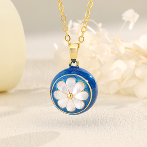 Pendentif Clochette Angélique Fleur Bleue Changda, Llamador <span class=keywords><strong>De</strong></span> Angeles, Collier Cadeau Fête des Mères pour Femme, Petite Amie, Elle - Product Image 4
