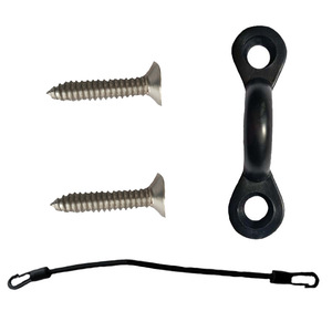 <b>Boat</b> Fitting 30cm Black Rubber Rope With Double <b>Hooks</b> For Repair And Replacement Marine Hardware - Product Image 2
