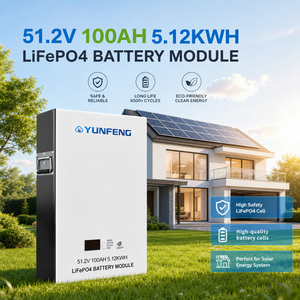<span class=keywords><strong>Batterie</strong></span> de stockage d'énergie solaire domestique OEM 5 kWh LiFePO4 51,2 V 100 Ah IP54, <span class=keywords><strong>batterie</strong></span> lithium solaire pour système de stockage d'énergie solaire résidentiel - Product Image 2