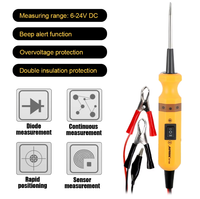 Autool BT160 Testeur de circuit automobile Sonde de puissance Outil de diagnostic automobile Scanner intégré de tension électrique pour voiture 12V Camion lourd 24V