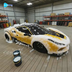 Sculpture de voiture de sport grandeur nature en résine et fibre de verre, grand modèle décoratif pour exposition - Product Image 5
