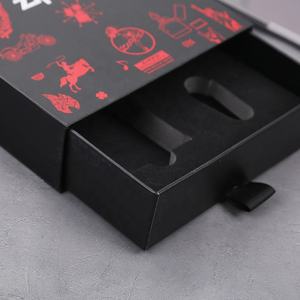 Scatole regalo per cassetti in cartone all'ingrosso per accendisigari da imballaggio con laminazione lucida e goffratura - Product Image 4