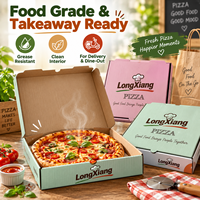 Matériaux de qualité alimentaire Embossés Imprimés sur mesure Recyclables Boîtes à pizza rigides en carton Emballage personnalisé pour pizza