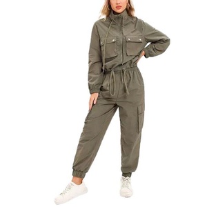 Pantalones Cargo Casuales para Mujer, de Cintura Alta, con Cordón Ajustable, para Actividades al Aire Libre, con Bolsillos, Estilo Jogger, Pierna Recta - Product Image 4