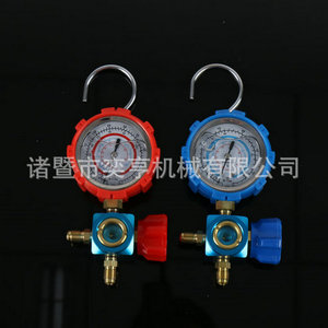 Yiheng Aluminum Pressure <b>Gauge</b> 410 Analog High Low Refrigerant Filling Air Conditioner <b>Gauge</b> With Oil Valve - Product Image 1