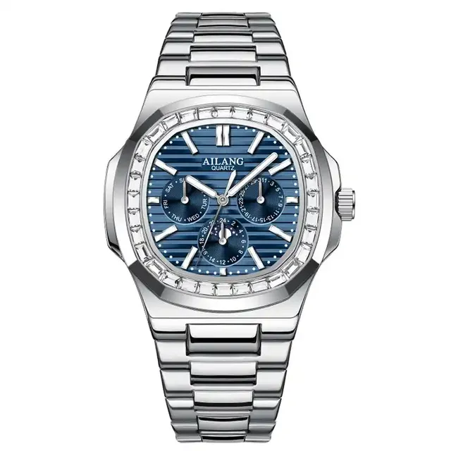 AILANG 6001 Factory Price Luxury Classic Luminous Hands Men's Mechanical Watch Multi-functional Automatic Movement Watch