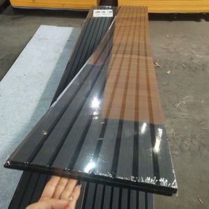 Pannello Decorativo Fonoassorbente a <span class=keywords><strong>Doghe</strong></span>, Pannelli Acustici da Parete <span class=keywords><strong>in</strong></span> MDF, Pannelli Aku - Product Image 1