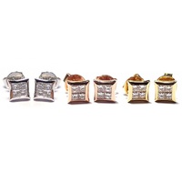Chine Usine Extraordinaire Dame Bijoux 18k Solide Or Blanc Véritable Diamant Carré Princesse Boucles D'oreilles Pour Les Femmes Usage Quotidien