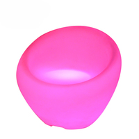 Fauteuil de jardin LED rechargeable 16 couleurs RVB, canapé d'extérieur, chaise de jardin