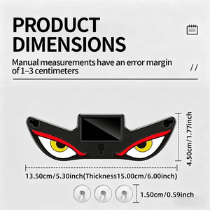 Nueva Luz LED Decorativa para Coche con Ojo de Demonio, Luz de Advertencia LED para Ventana Trasera, Luz Ambiental para Coche con Ventosa para Parabrisas - Product Image 6