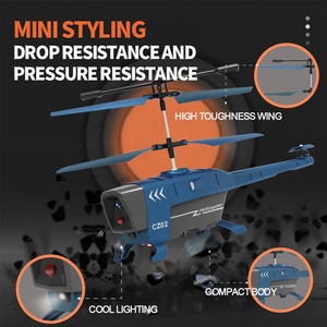 2.5CH điện mini quân sự bay RC máy bay con quay hồi chuyển nhựa điều khiển từ xa máy bay trực thăng nhấp nháy ánh sáng đài phát thanh điều khiển bay đồ chơi - Product Image 6