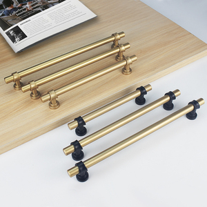 Gagang furnitur dapur Modern Panjang aluminium Aloi lemari pakaian lemari pintu kenop dan pegangan kabinet - Product Image 1