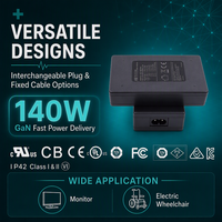 OEM ODM Desktop 5V 9V 12V 15V 20V 28V 750ma 3a Wifi Router Power Supply 15/27/36/45/100/140W Usb PD3.1 Charger Power Adapter