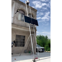 Elektrikli çelik tel halat ev kullanımı yeni çatı merdiveni güneş otomatik paneli asansör