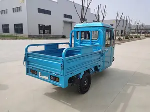Cabine fechada de alta qualidade para transporte de mercadorias pesadas triciclo elétrico China de 1,5 metros
